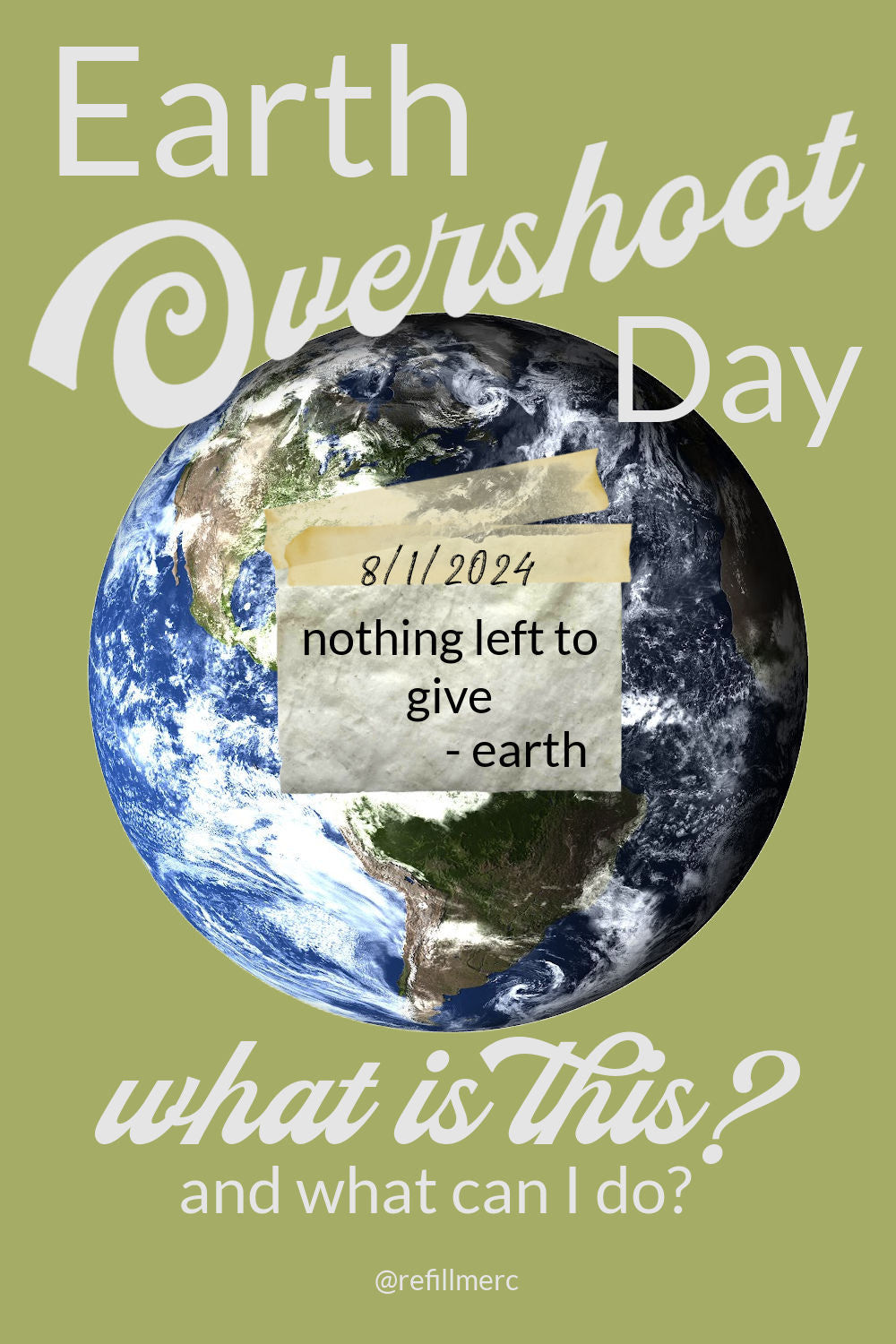 Earth Day 2024, Enjoy the process of less waste! Refill Mercantile