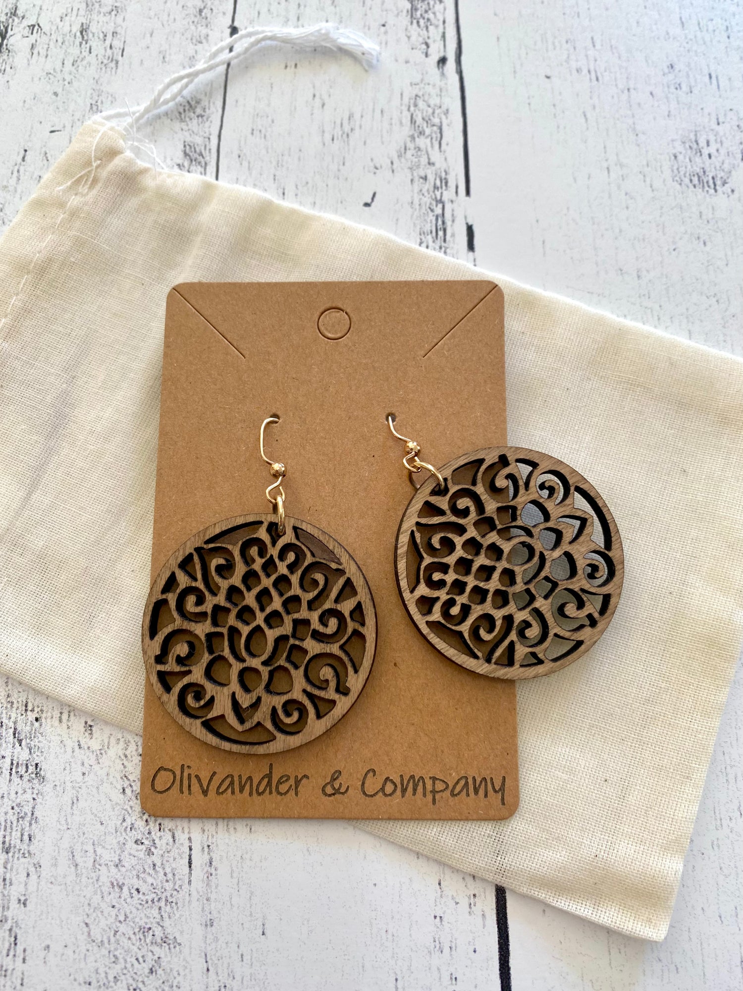 Olivander &amp; Co Wood Earrings