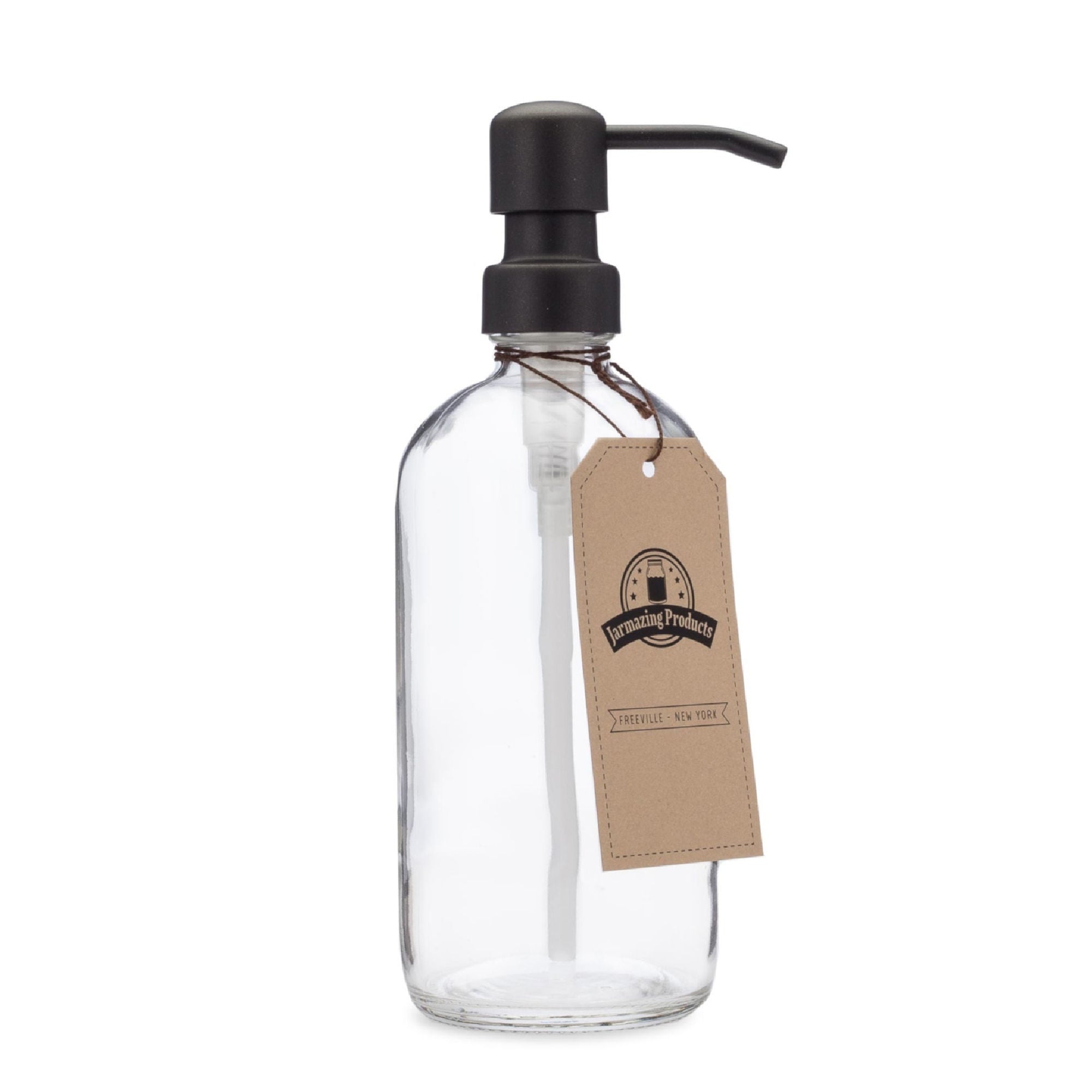 16 oz  Glass Bottle Dispenser with Pump