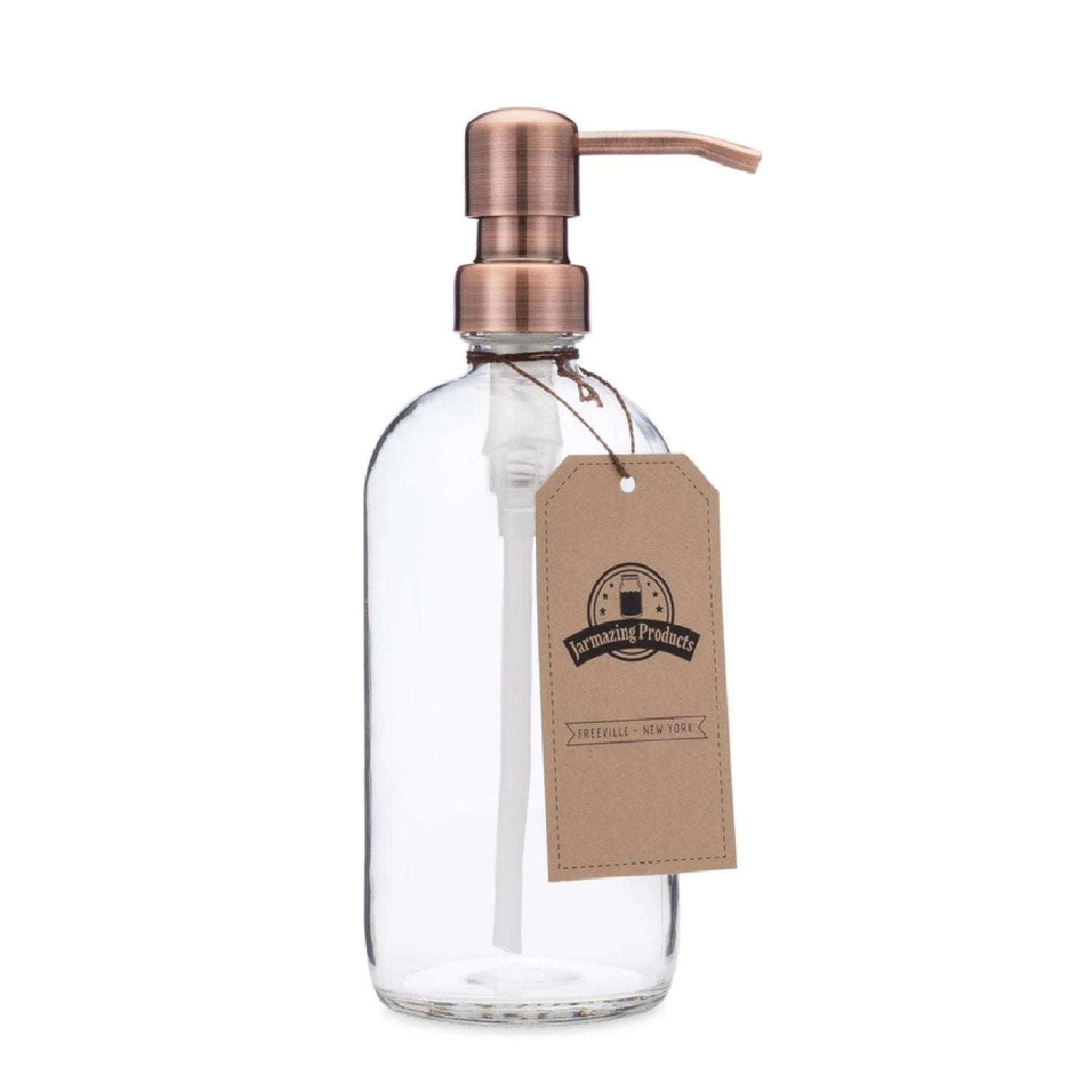 16 oz  Glass Bottle Dispenser with Pump