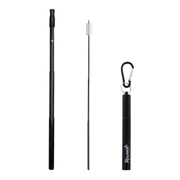 Telescoping Metal Straw Set