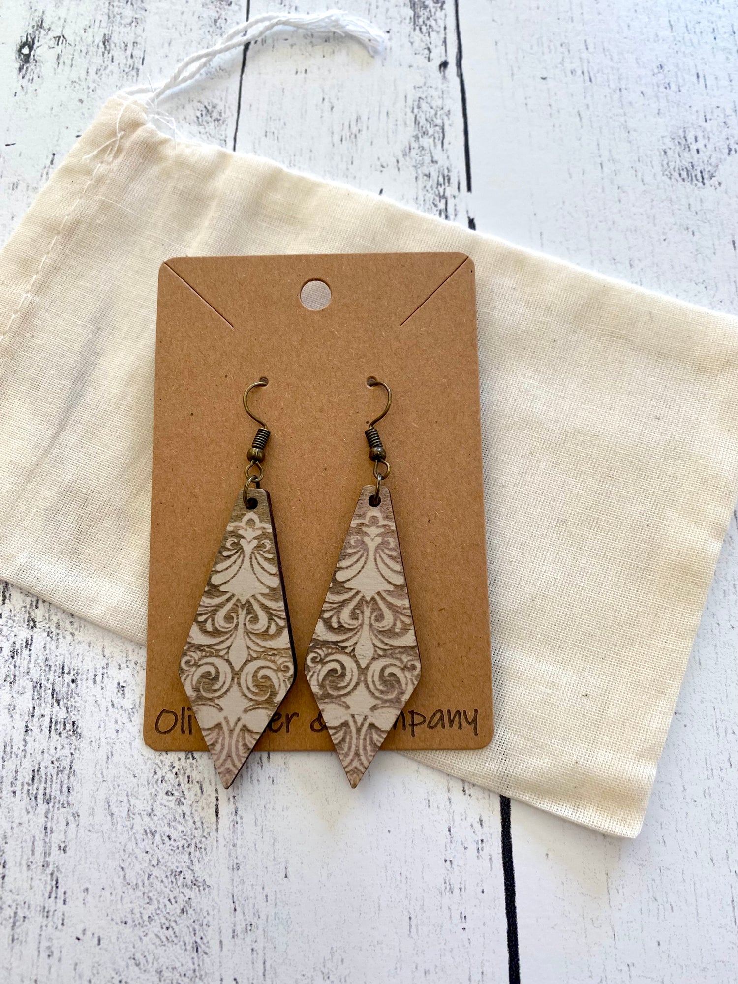 Olivander &amp; Co Wood Earrings