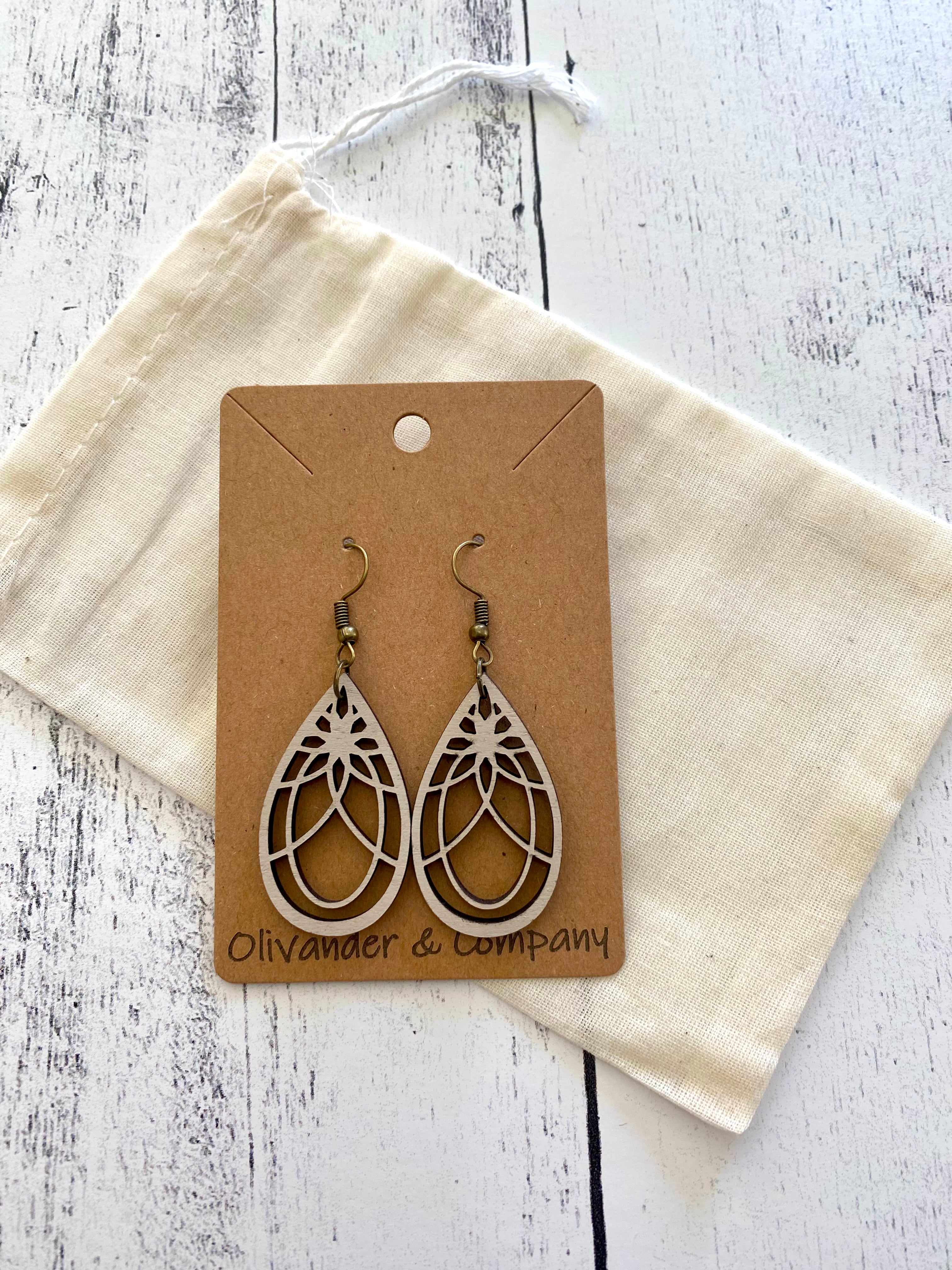 Olivander &amp; Co Wood Earrings