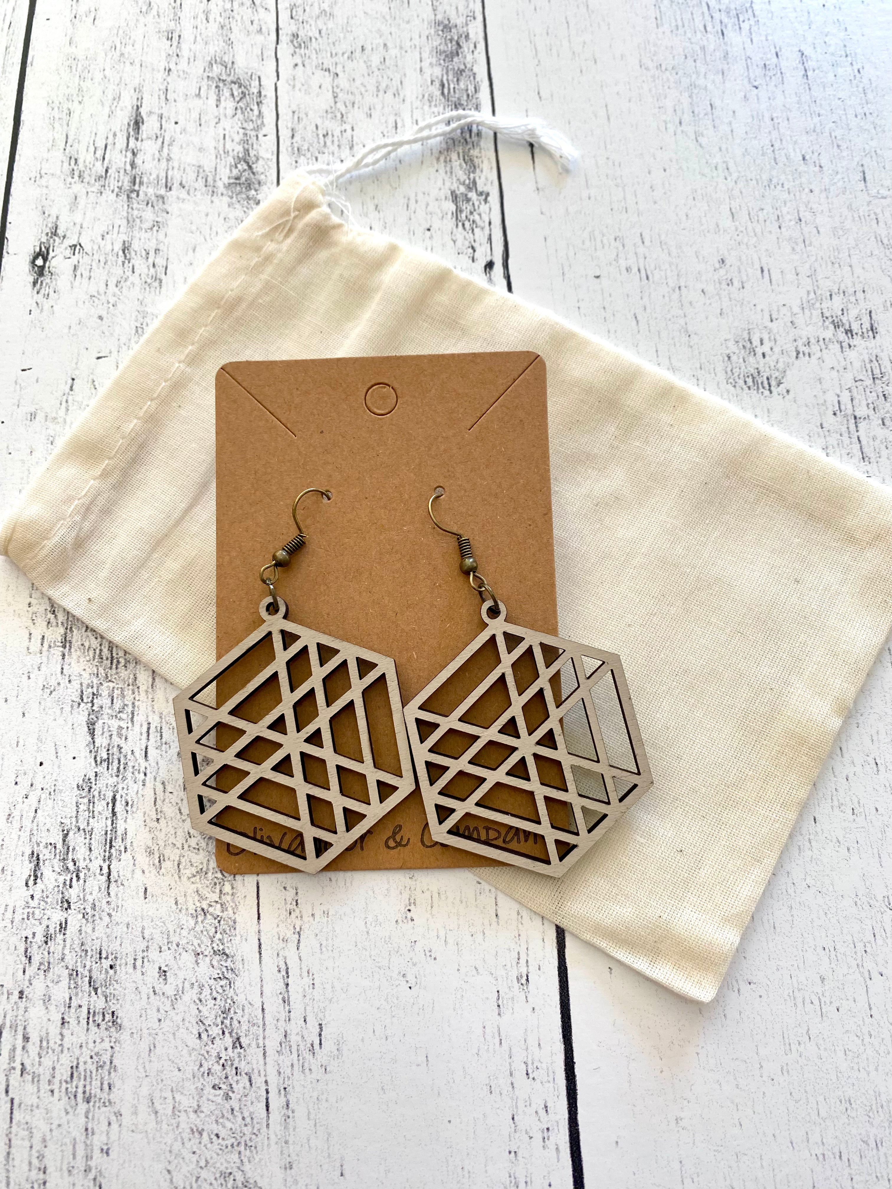 Olivander &amp; Co Wood Earrings