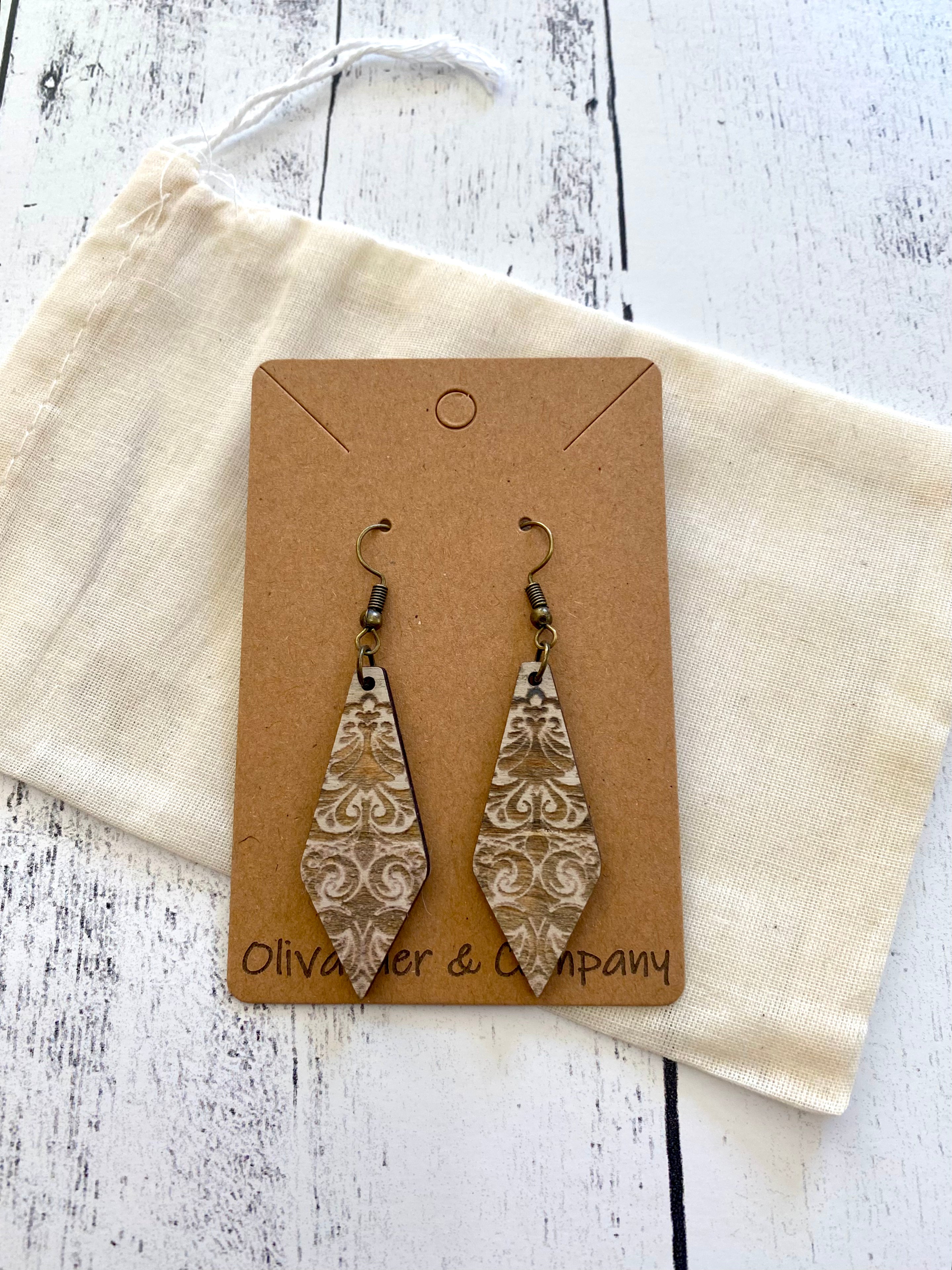 Olivander &amp; Co Wood Earrings