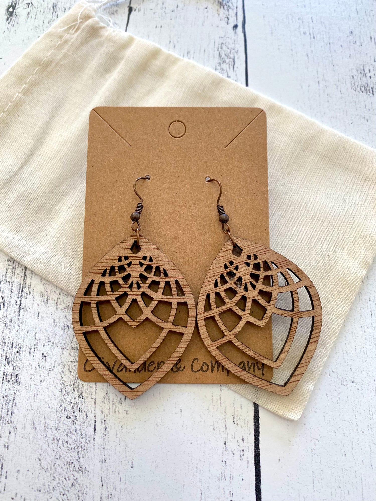 Olivander &amp; Co Wood Earrings