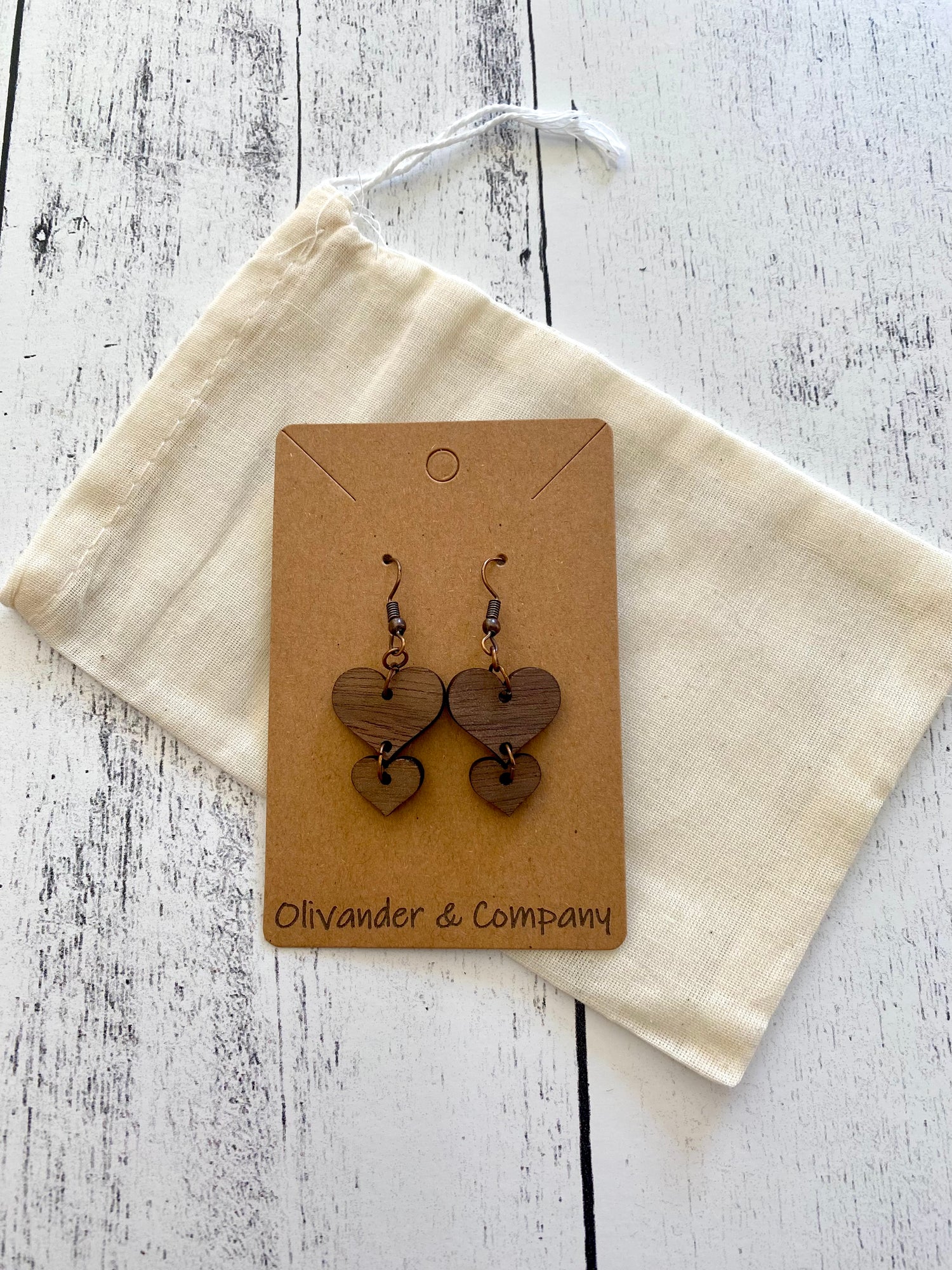 Olivander &amp; Co Wood Earrings