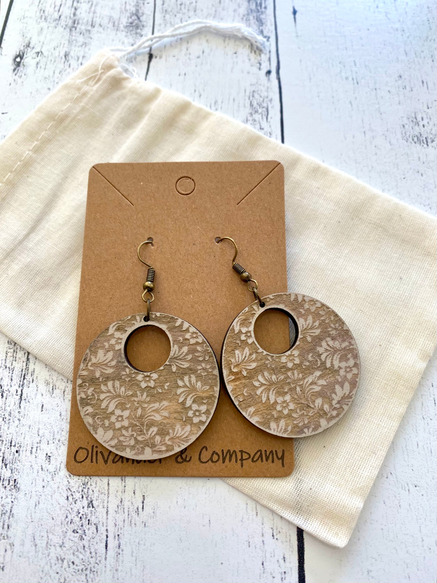 Olivander &amp; Co Wood Earrings