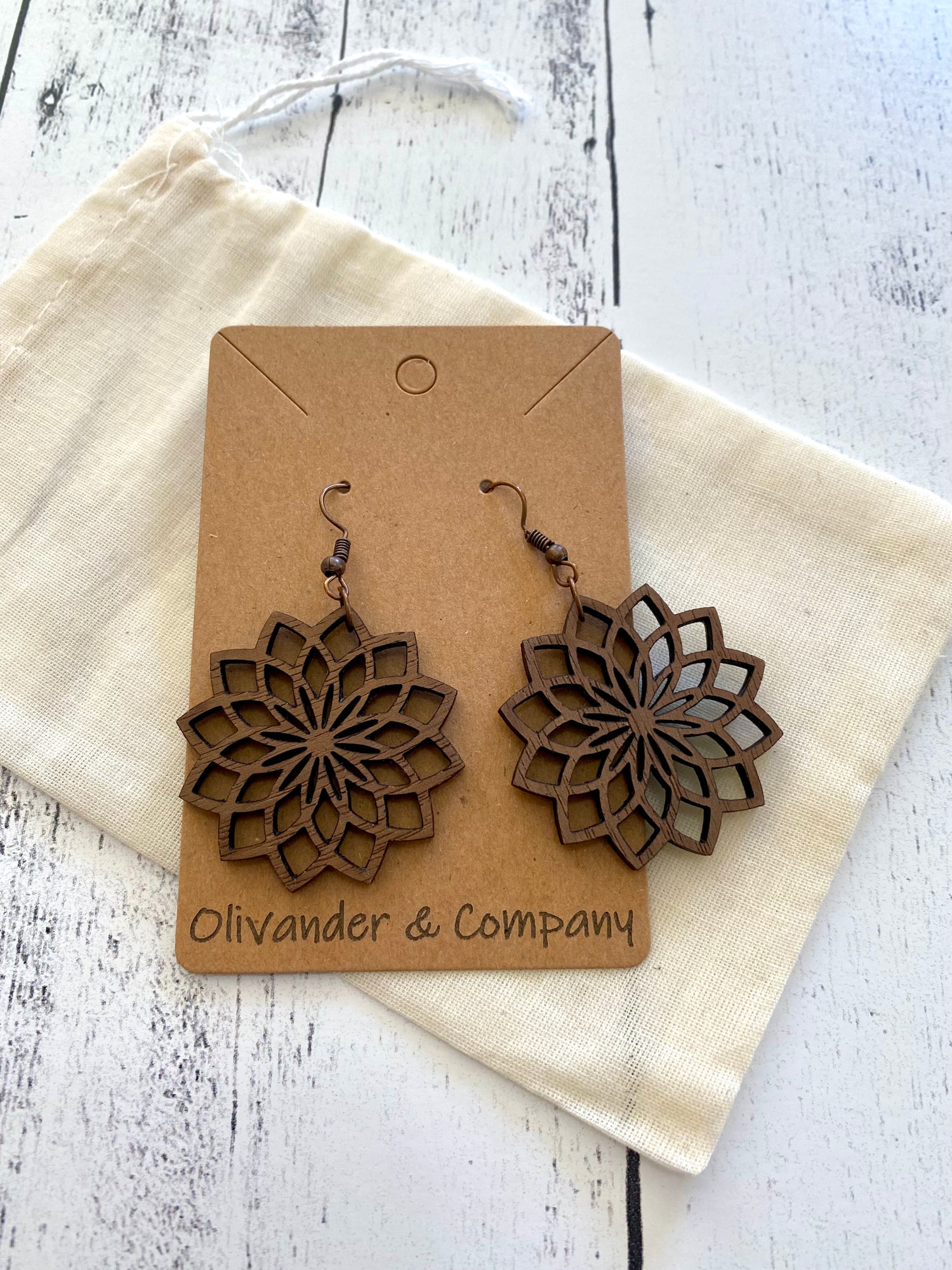 Olivander &amp; Co Wood Earrings