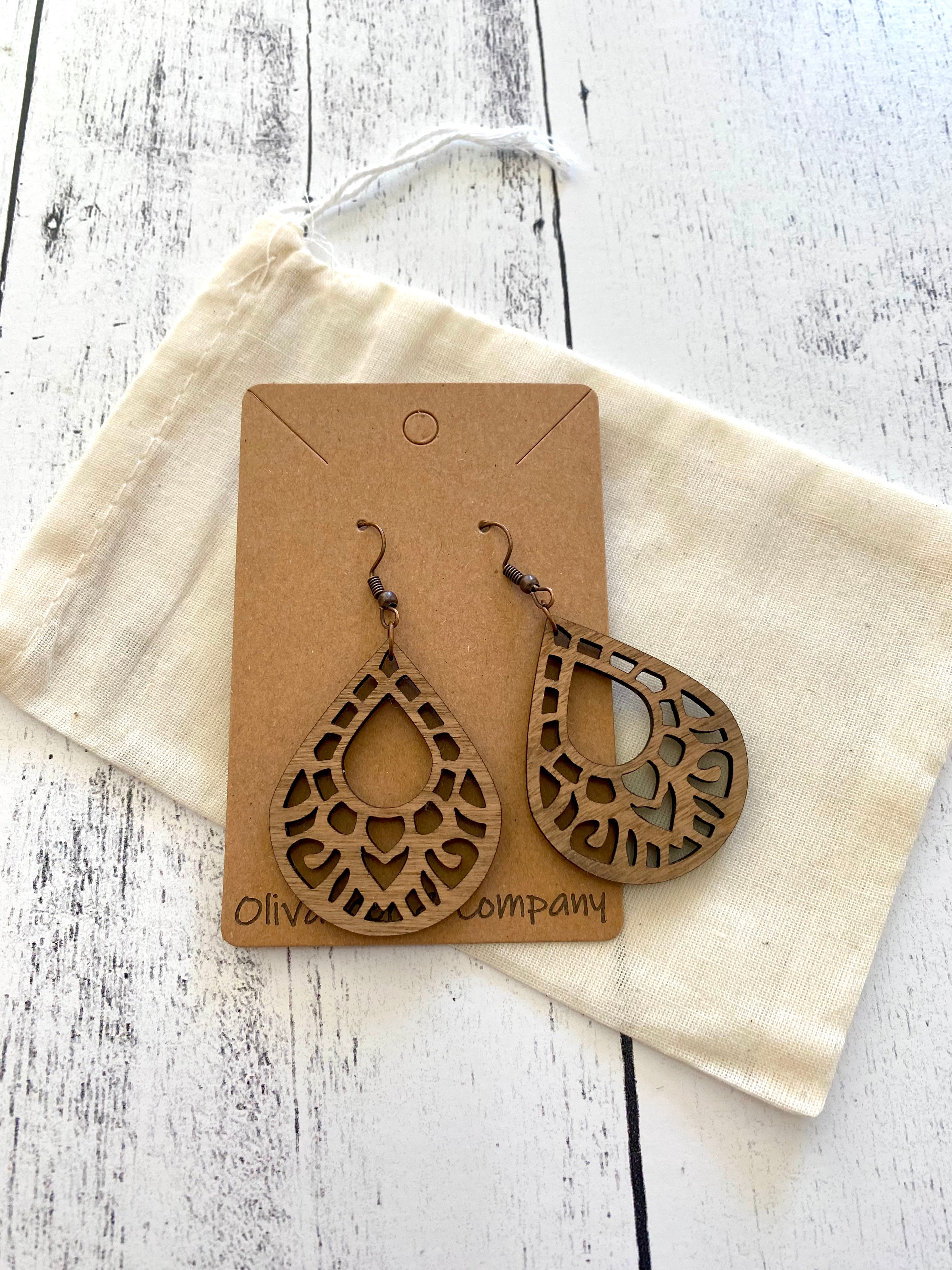 Olivander &amp; Co Wood Earrings