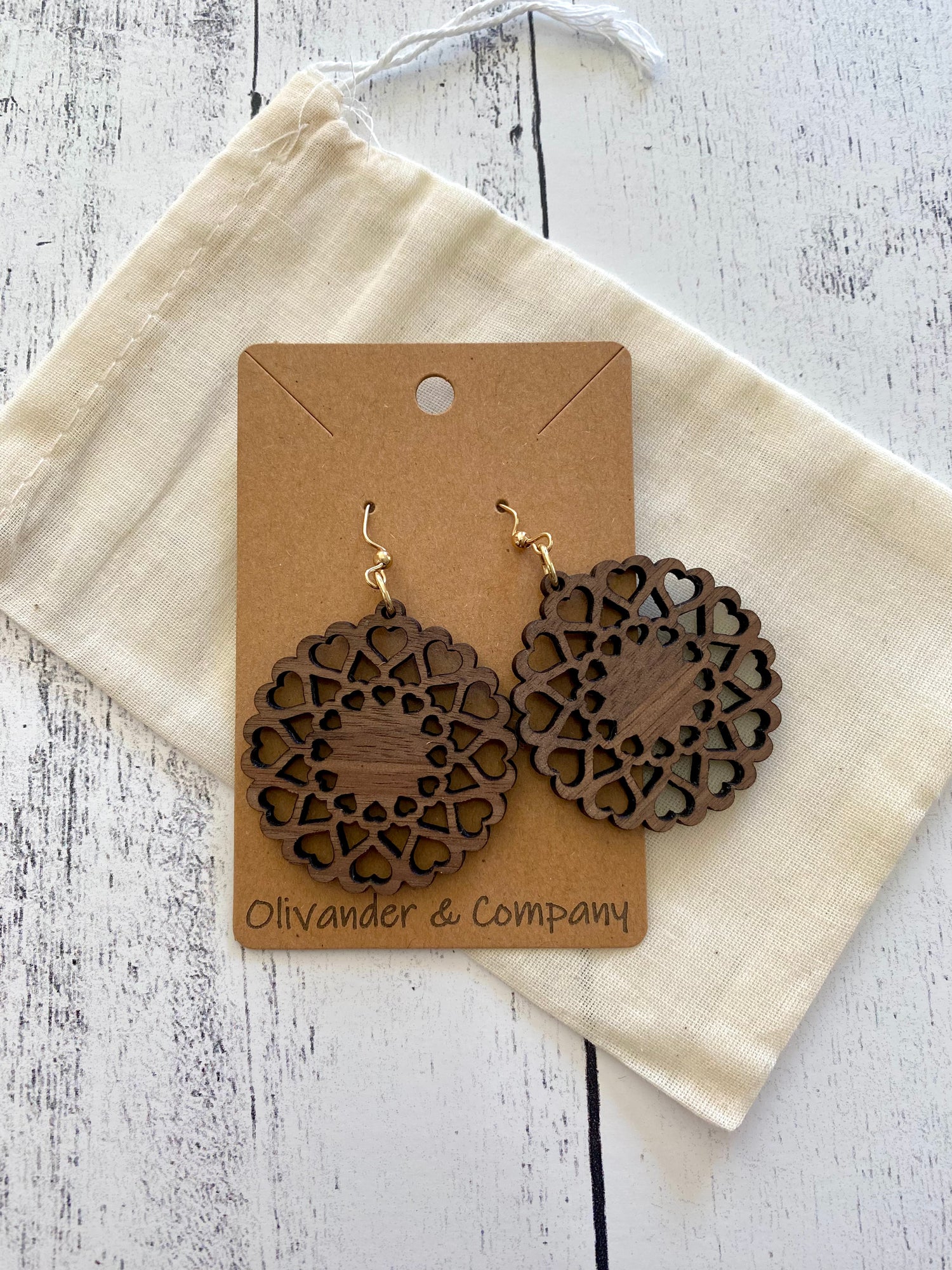 Olivander &amp; Co Wood Earrings