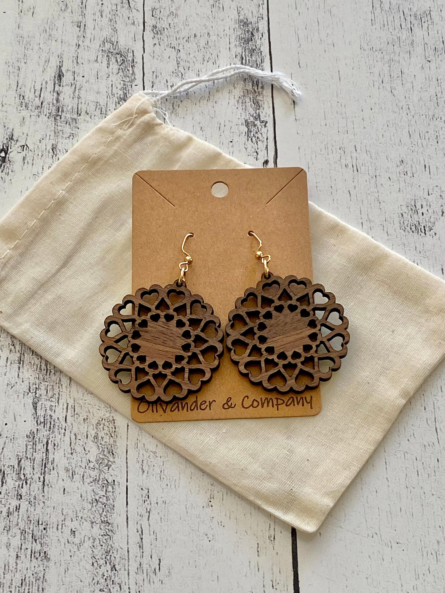 Olivander &amp; Co Wood Earrings