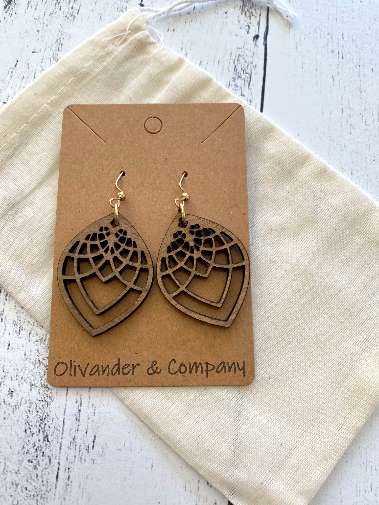 Olivander &amp; Co Wood Earrings