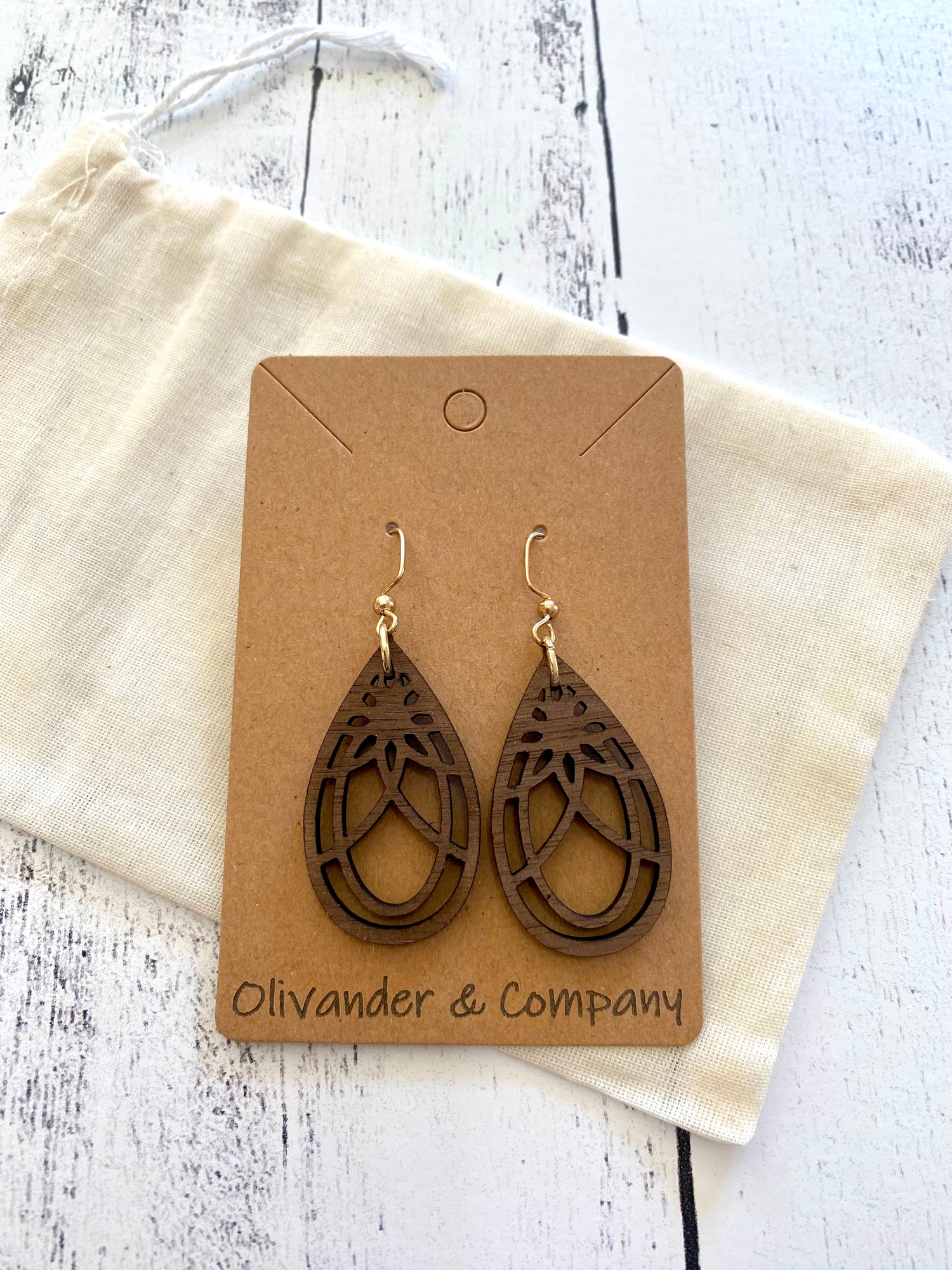 Olivander &amp; Co Wood Earrings