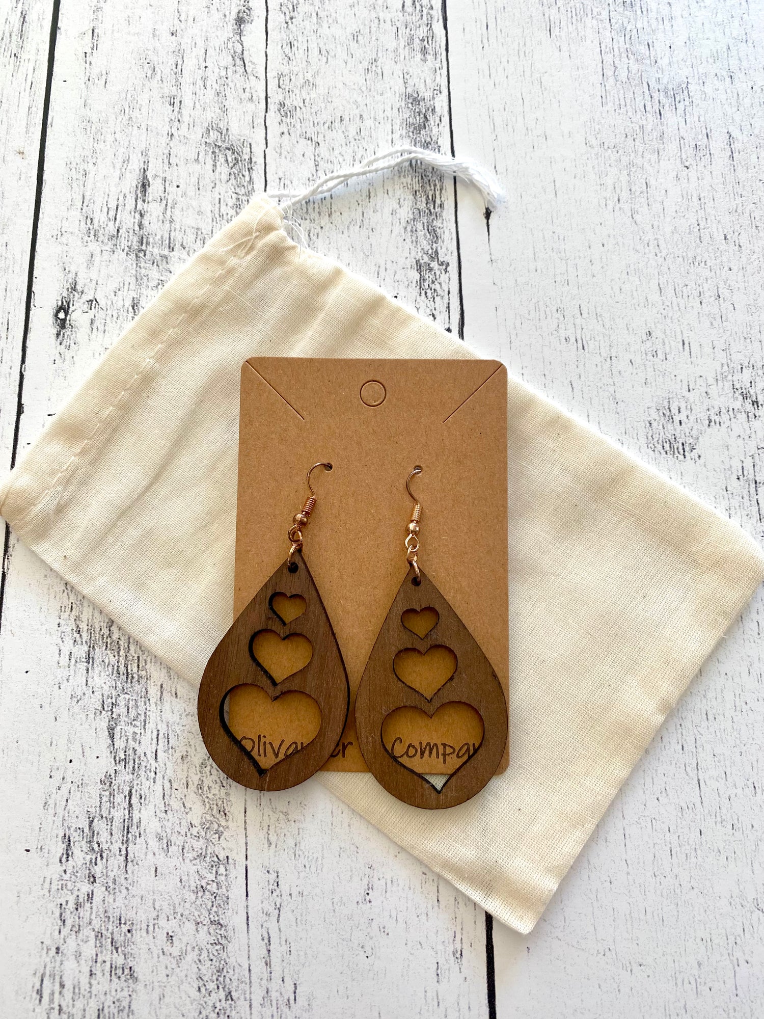 Olivander &amp; Co Wood Earrings