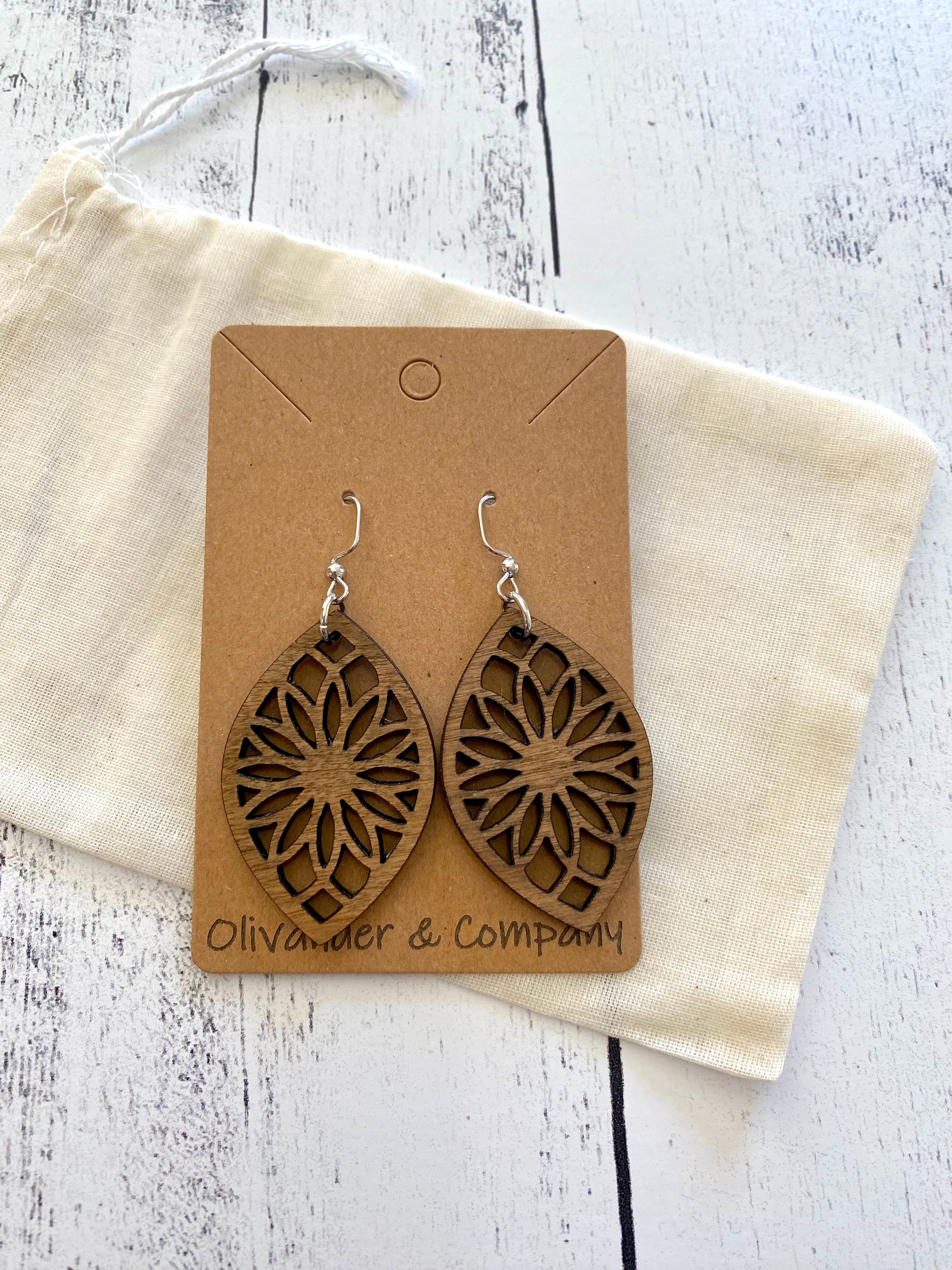 Olivander &amp; Co Wood Earrings