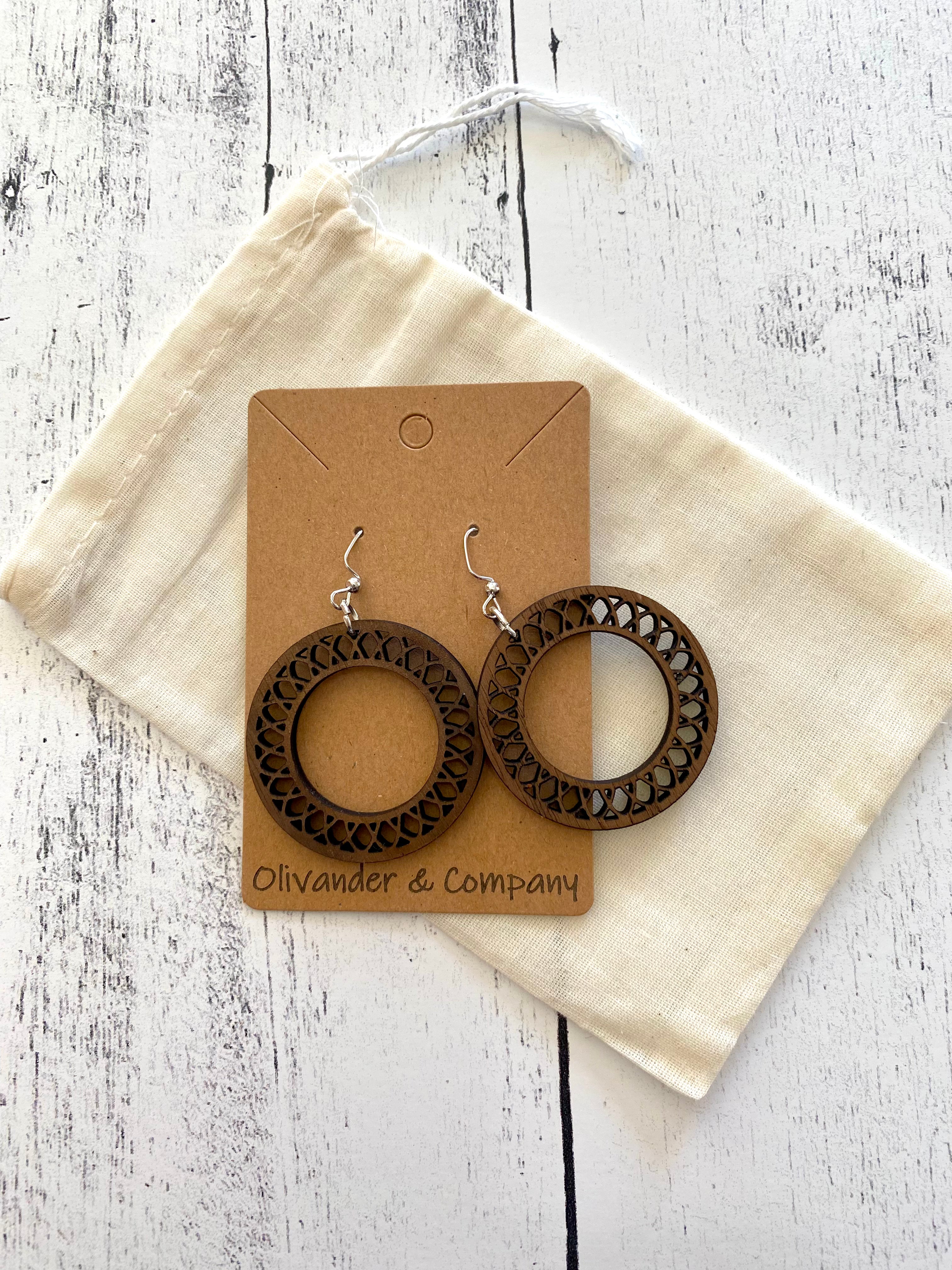 Olivander &amp; Co Wood Earrings