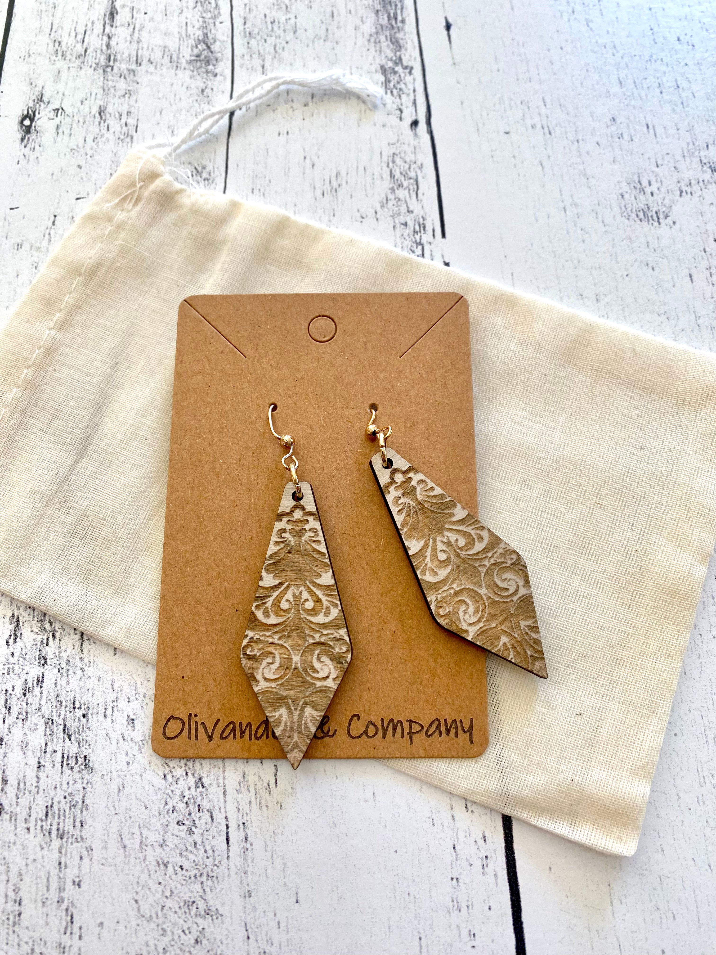 Olivander &amp; Co Wood Earrings