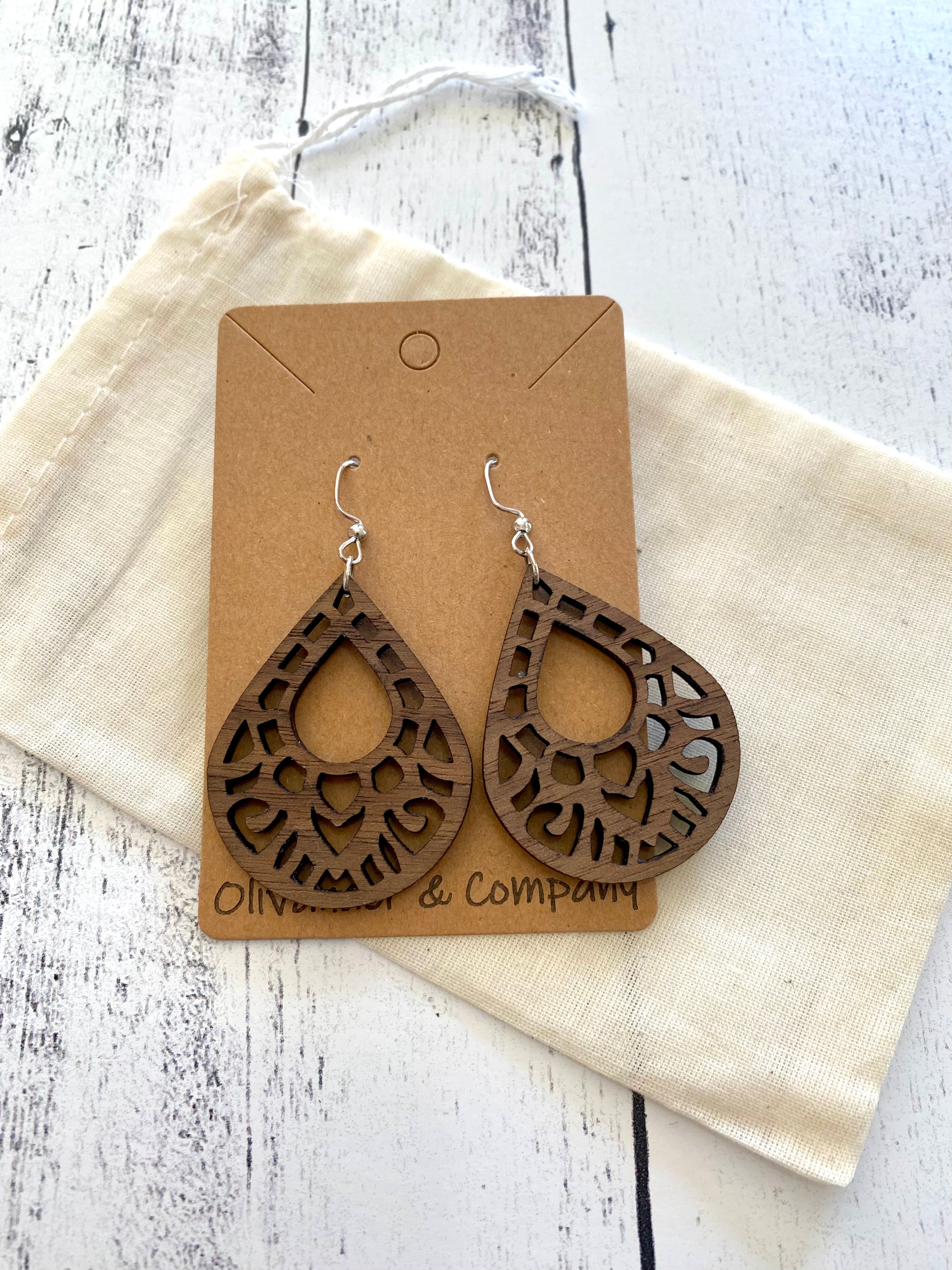 Olivander &amp; Co Wood Earrings