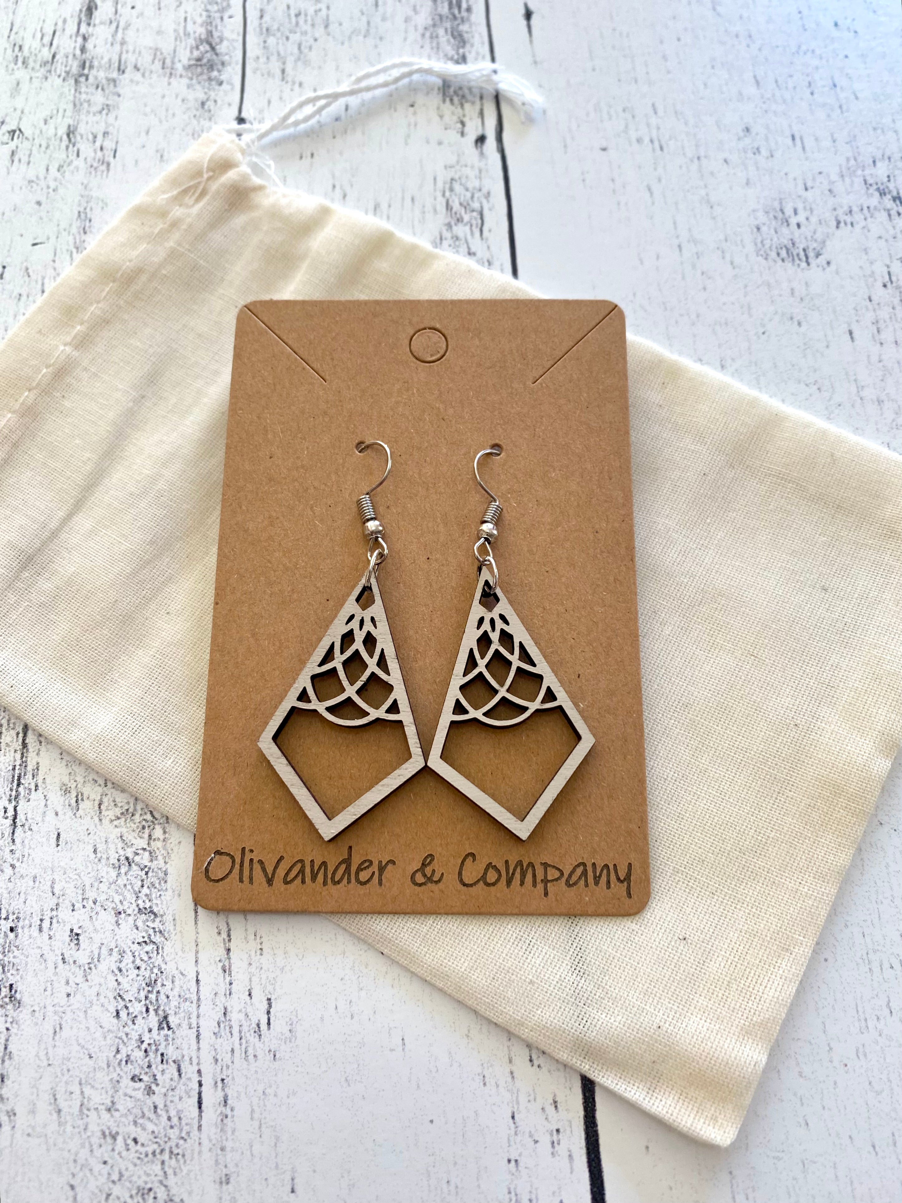 Olivander &amp; Co Wood Earrings