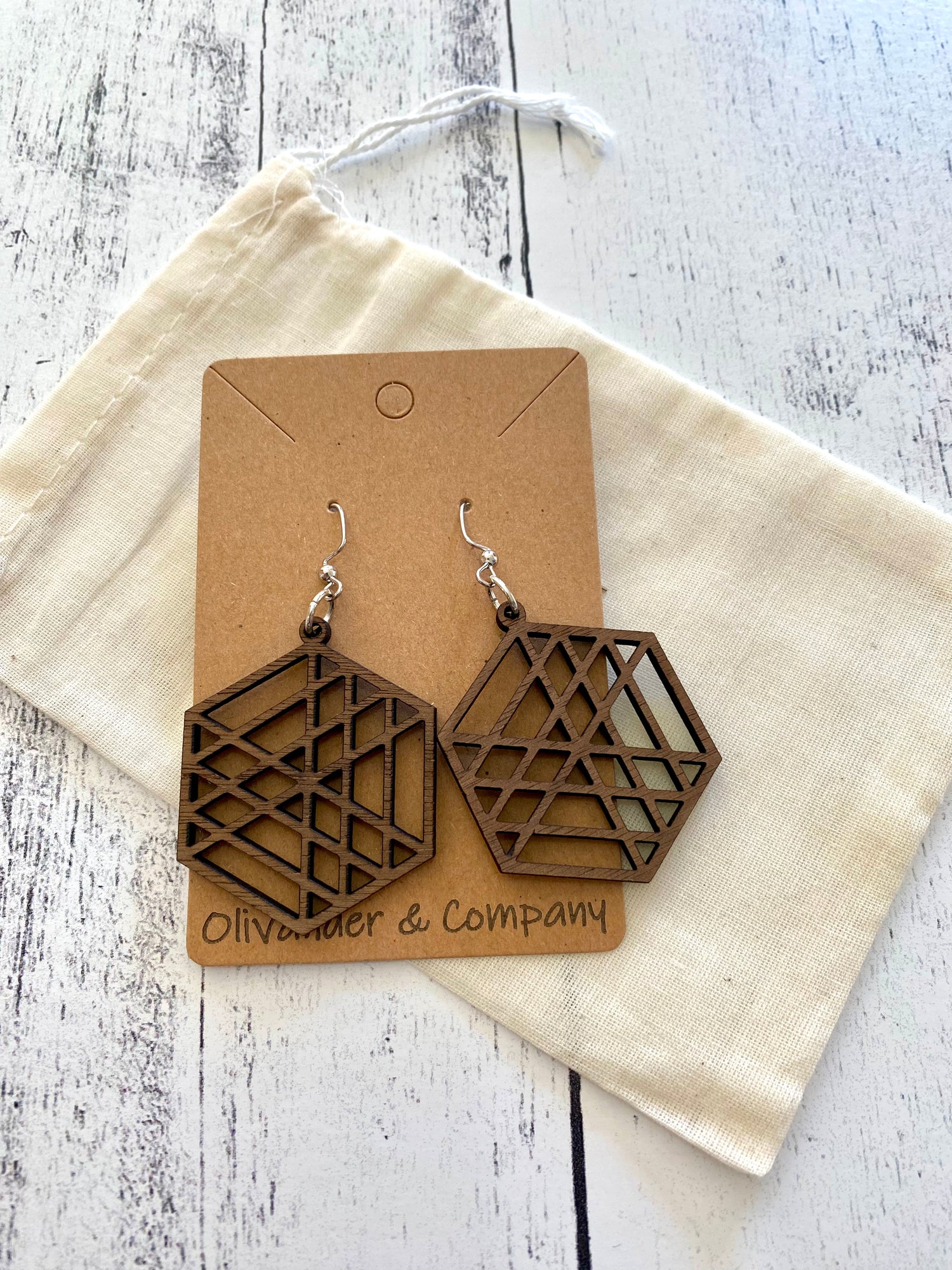 Olivander &amp; Co Wood Earrings