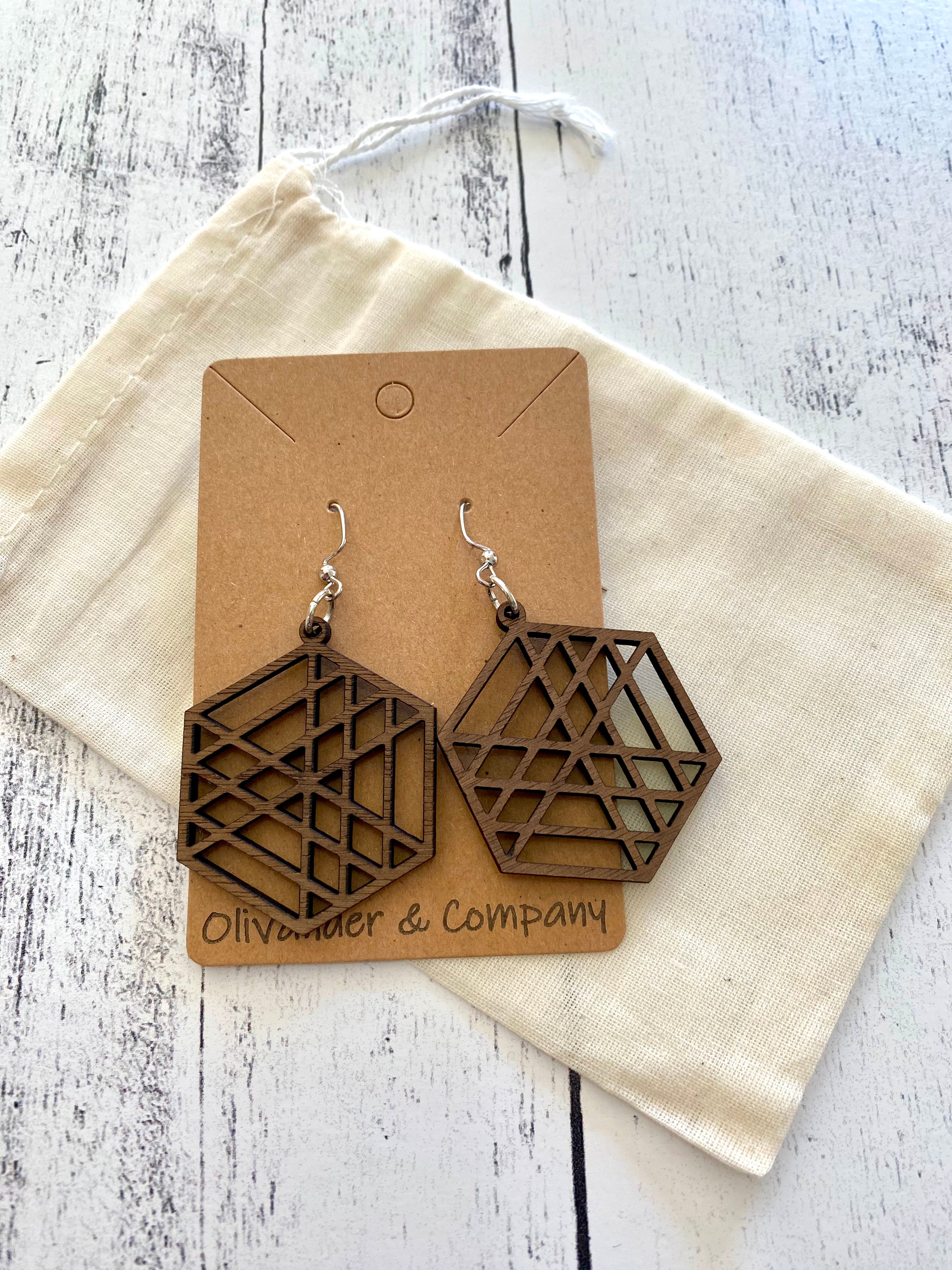 Olivander &amp; Co Wood Earrings